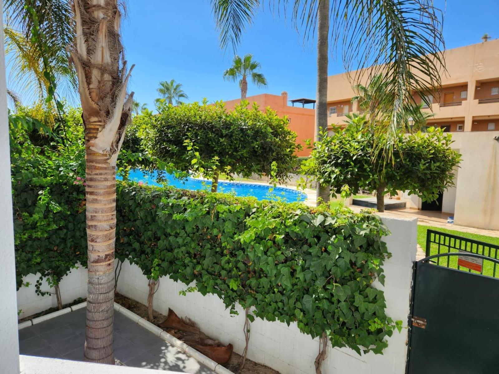 Apartamento ¡Bajo extraordinario con vistas a la piscina y terraza! Vera Exterior foto